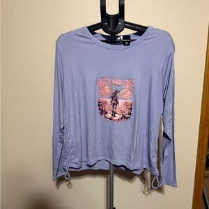 All in Motion Lavender Graphic Long Sleeve Tee